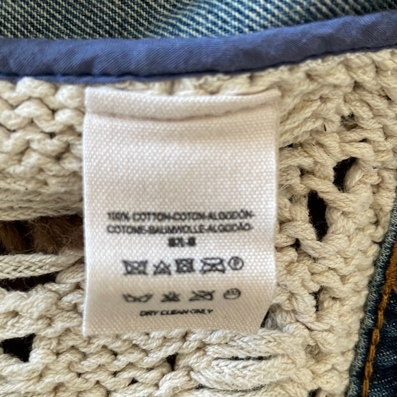 Free People boho denim vest, size S - Picture 5 of 9